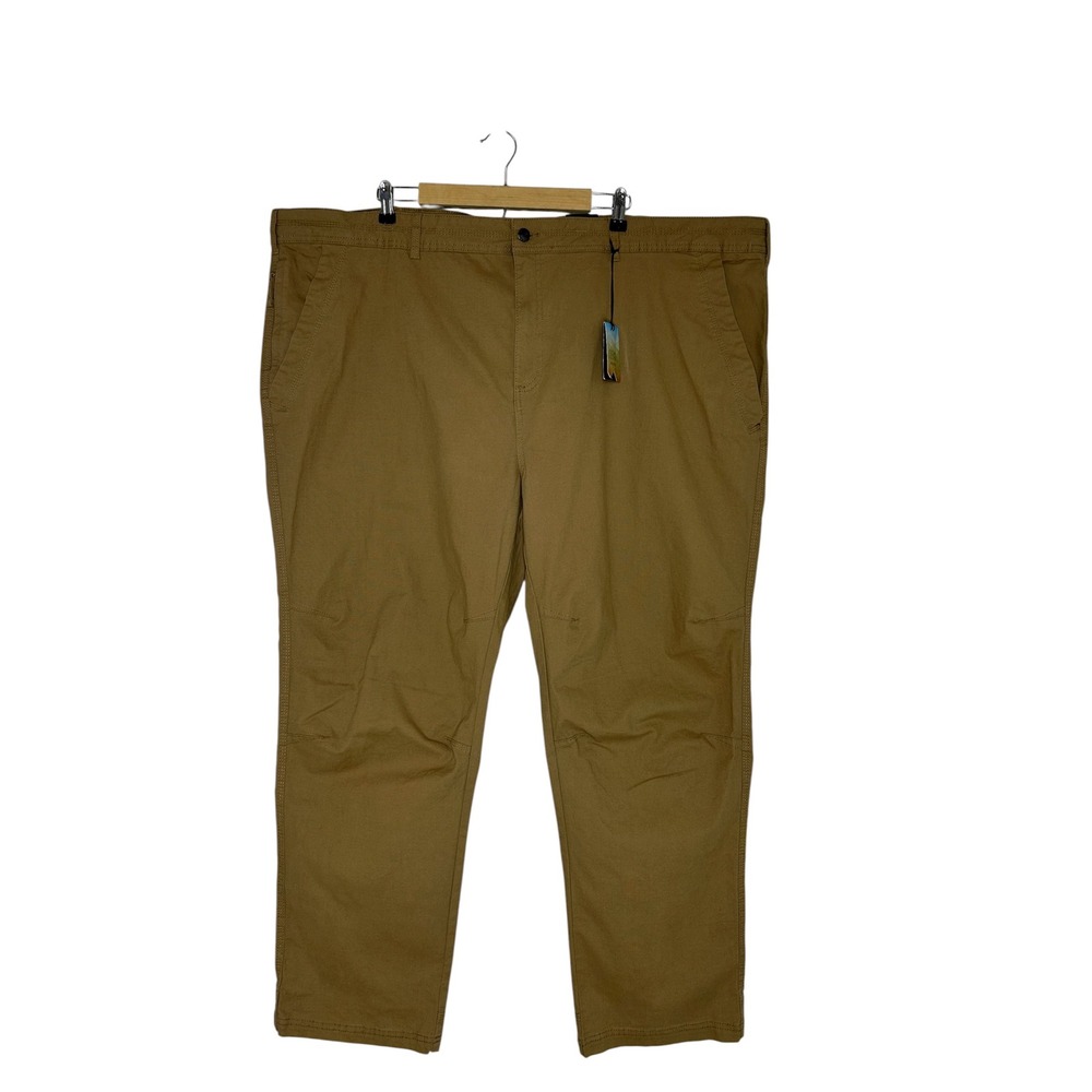 Ocean Coast Big & Tall Cotton Blend Dark Tan Outdoor Casual Versatile Pants 52